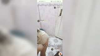 المراهقة تضرب سبعة في الحمام تحت الدش بجسمها الفرنساوي